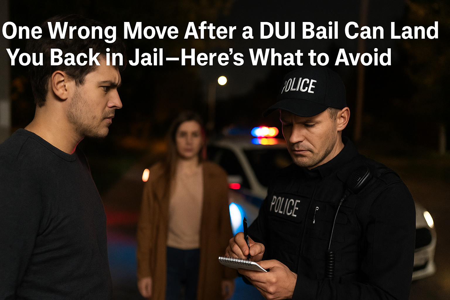 One Wrong Move After a DUI Bail Can Land