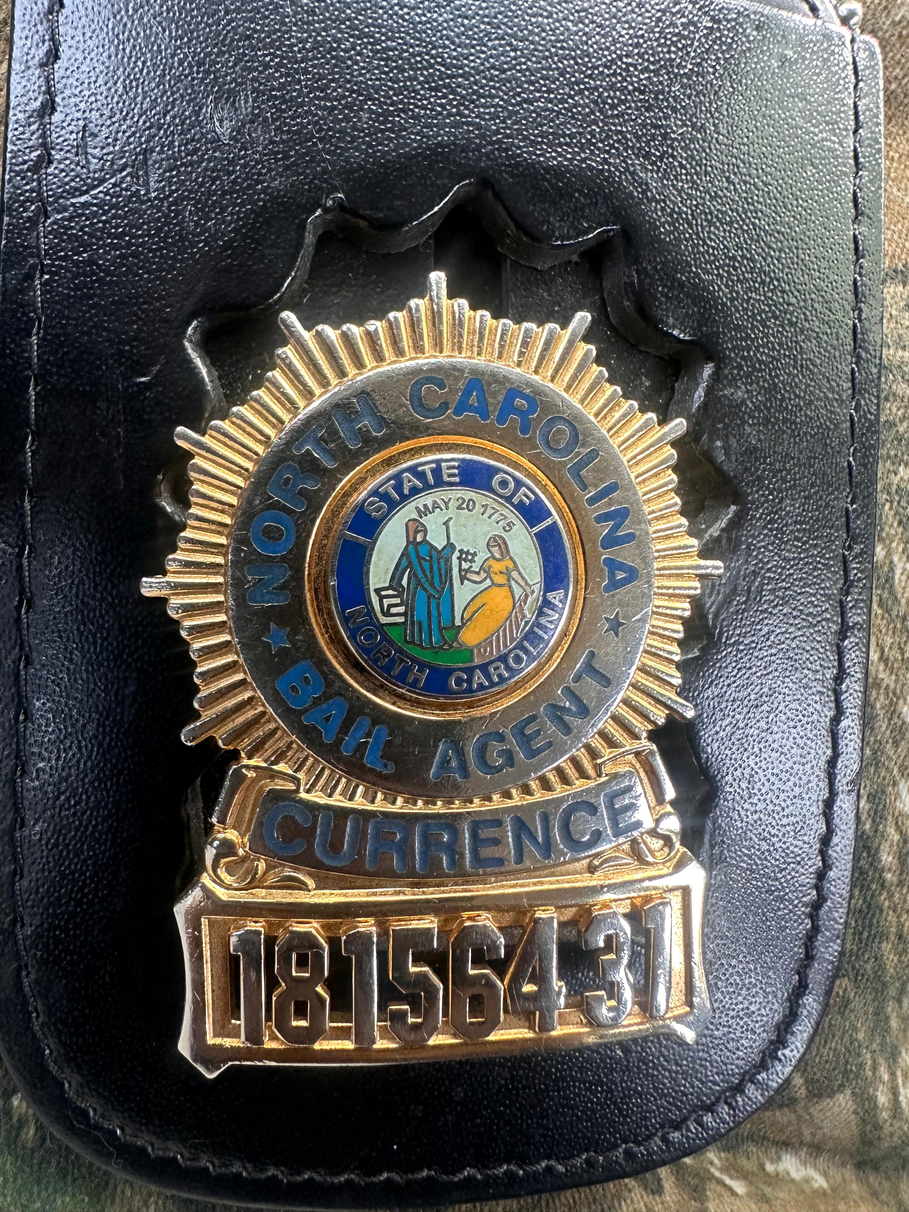 JC Bail Bond bail agent identification badge